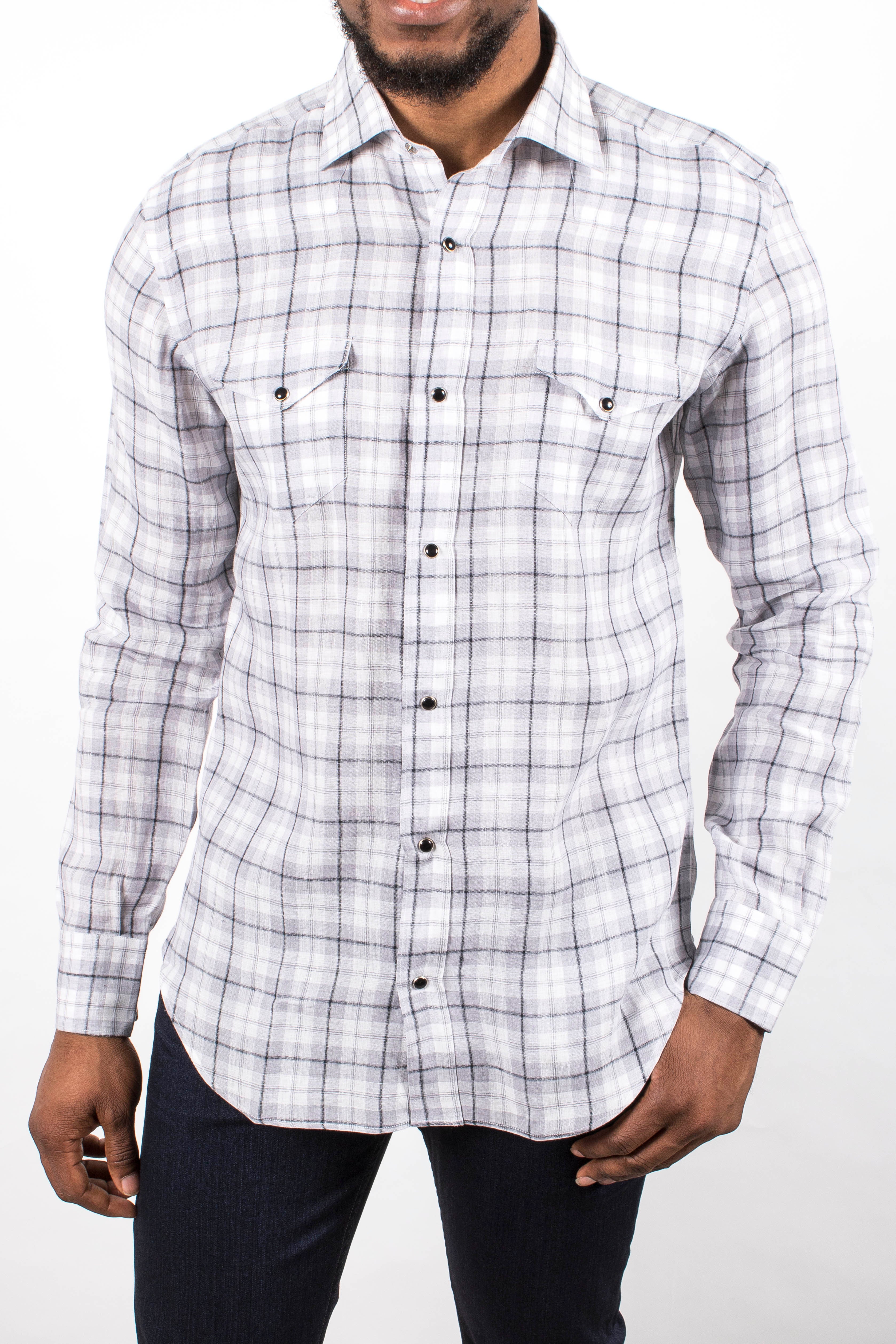 Plaid Shirt: Men's Tartan Checkered Button-Up Top