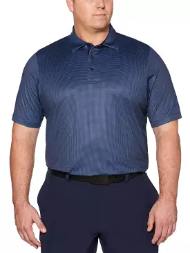 Plus Size Gingham Swing Tech Polo