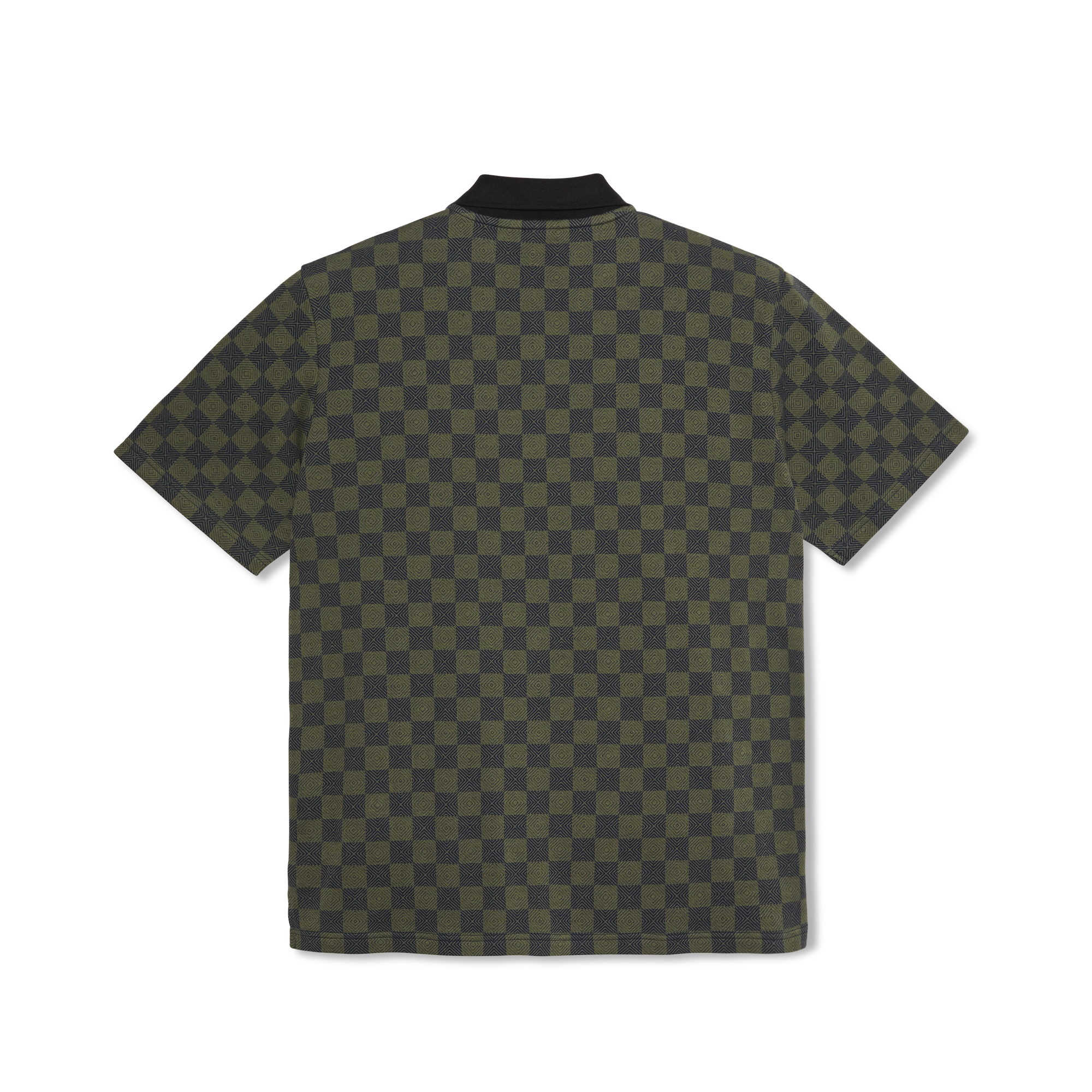 Polar Jacques Checkered Black/Green Polo Shirt