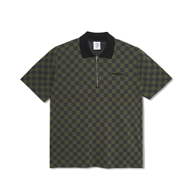 Polar Jacques Checkered Black/Green Polo Shirt