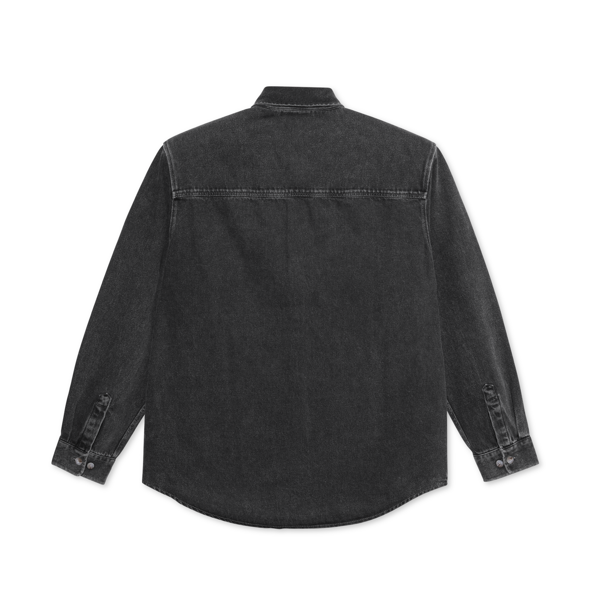 Polar Mitchell Long Sleeve Shirt - Denim Silver Black