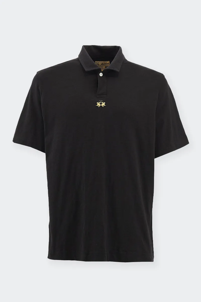 Black Regular Fit Polo Shirt Size 19-42