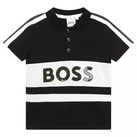 Polo Shirt in Black and White