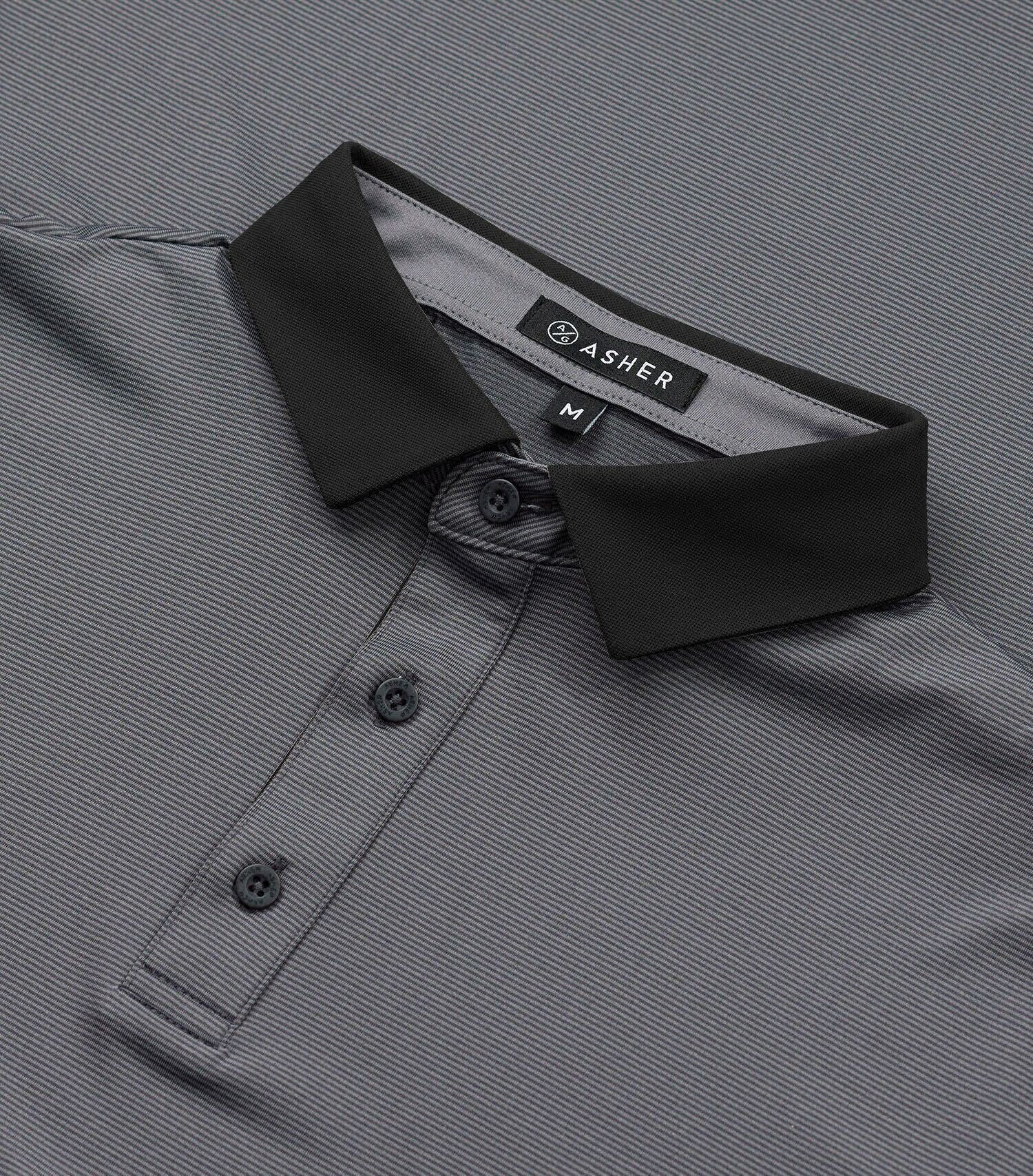 Polo Shirt with Striped Design