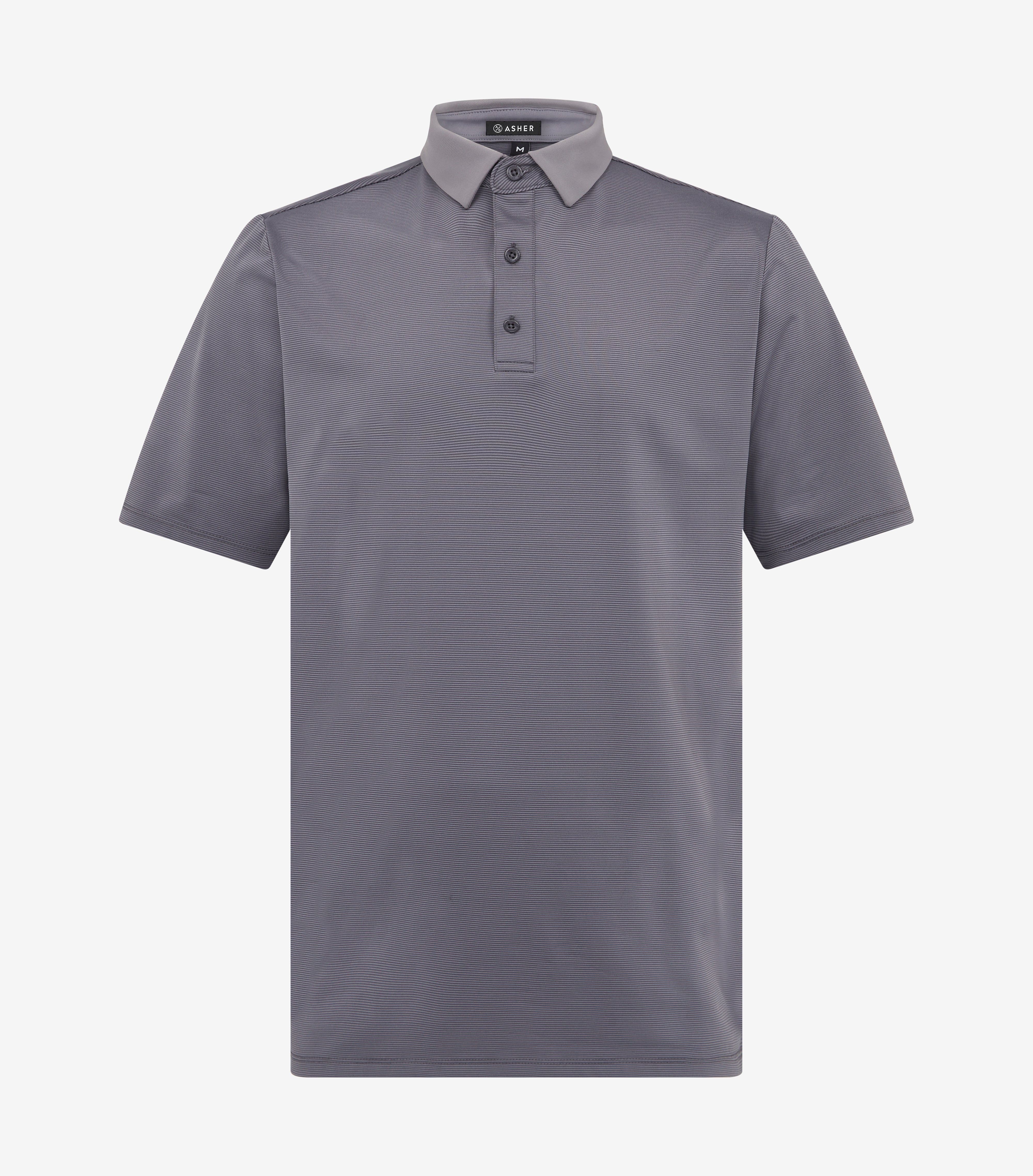 Polo Shirt with Striped Design