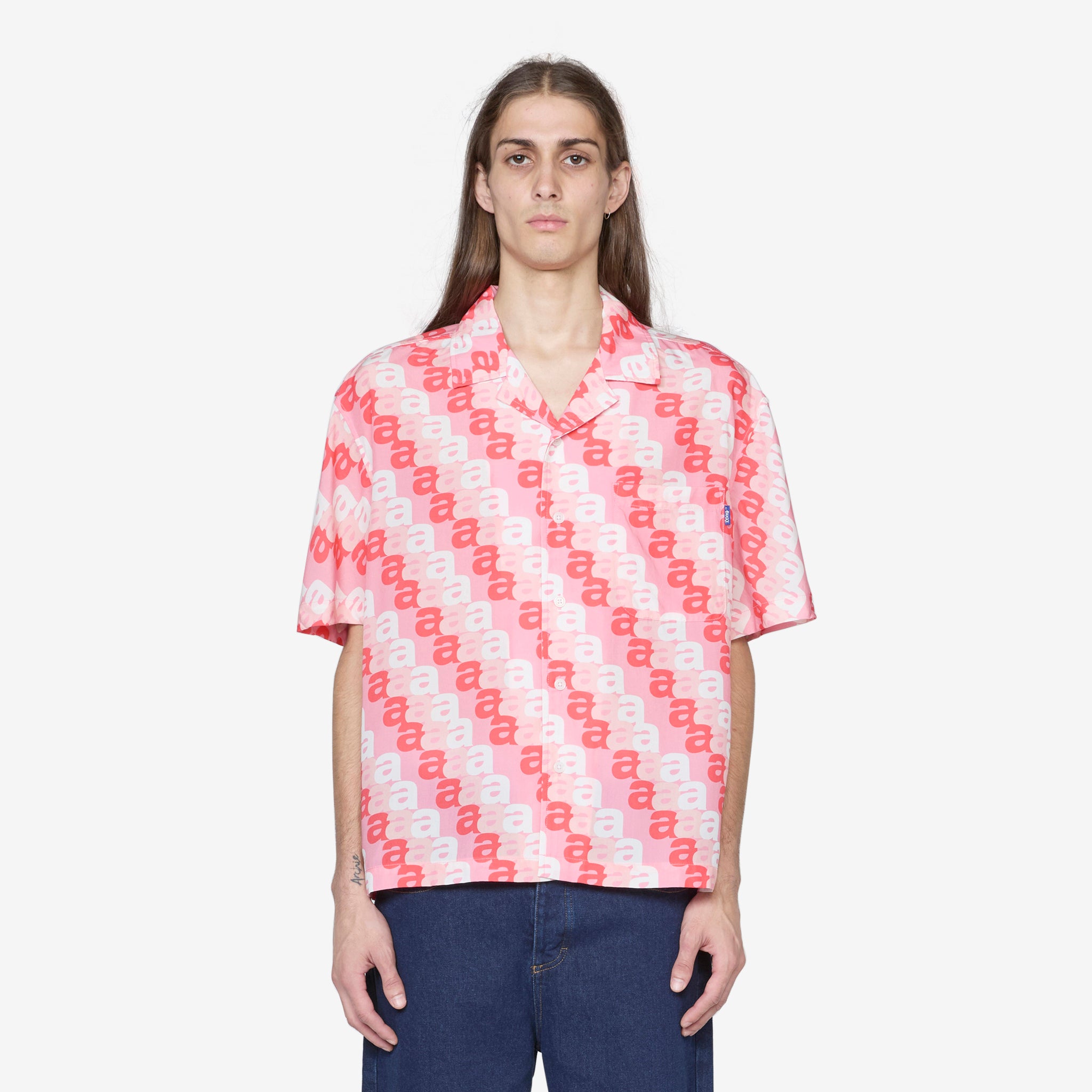 Print Camp Shirt - Pink