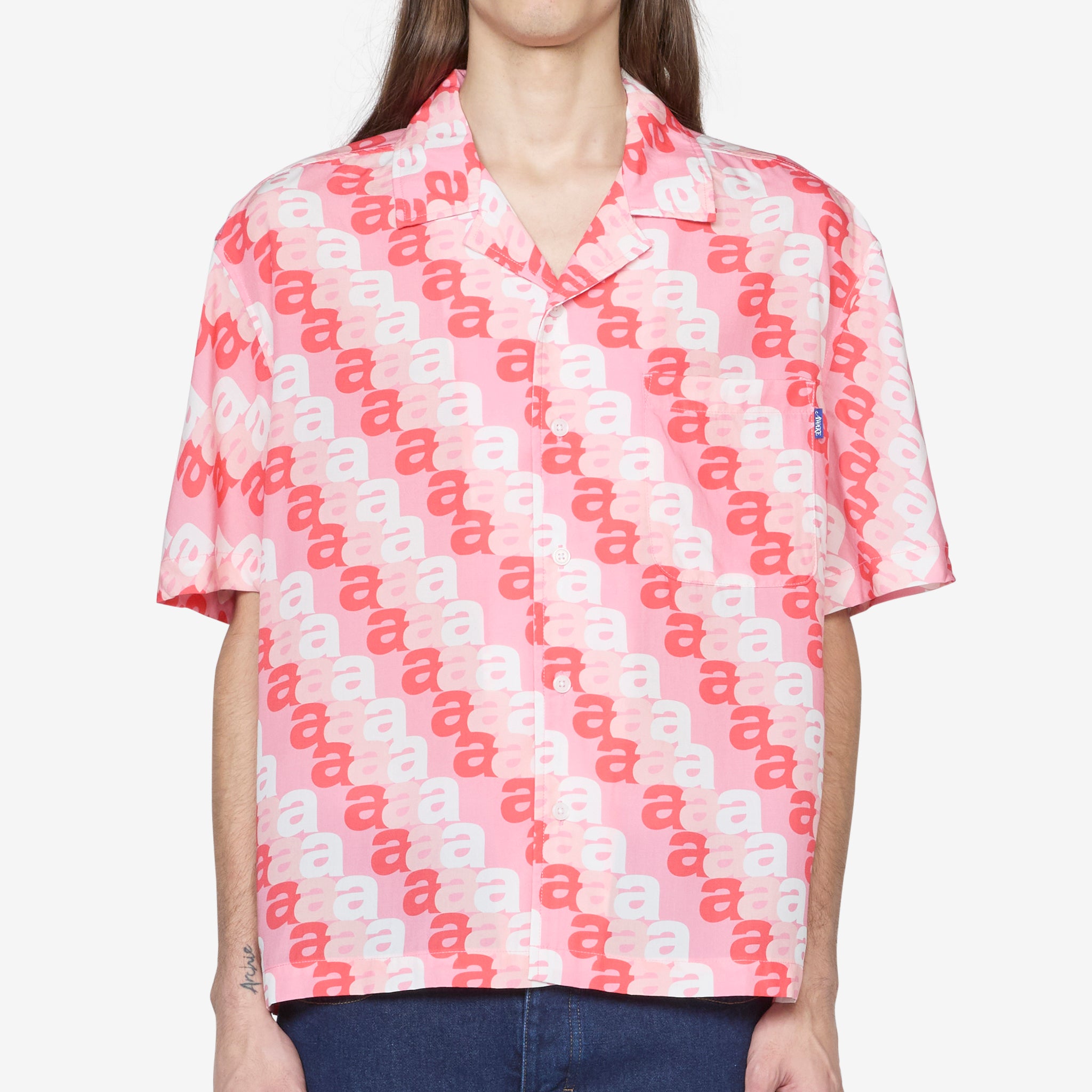 Print Camp Shirt - Pink