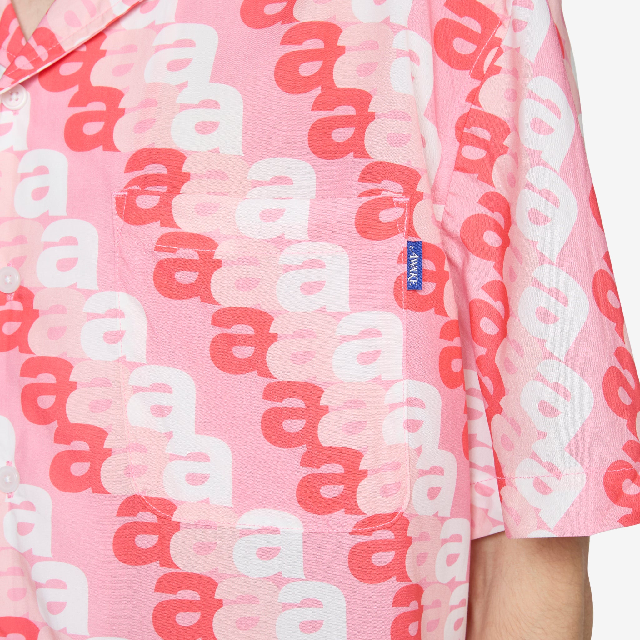 Print Camp Shirt - Pink