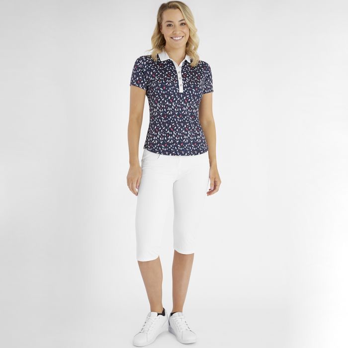 Printed Green Lamb Melanie Polo