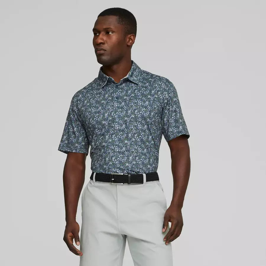 Puma Floral Polo Blue