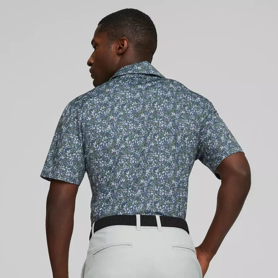 Puma Floral Polo Blue