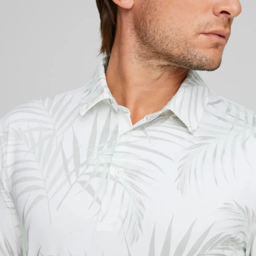 Puma Palm Leaf Polo - White