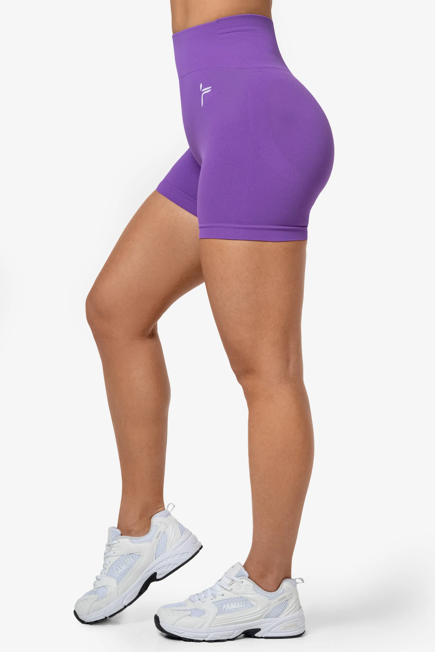 Purple Workout Compression Shorts