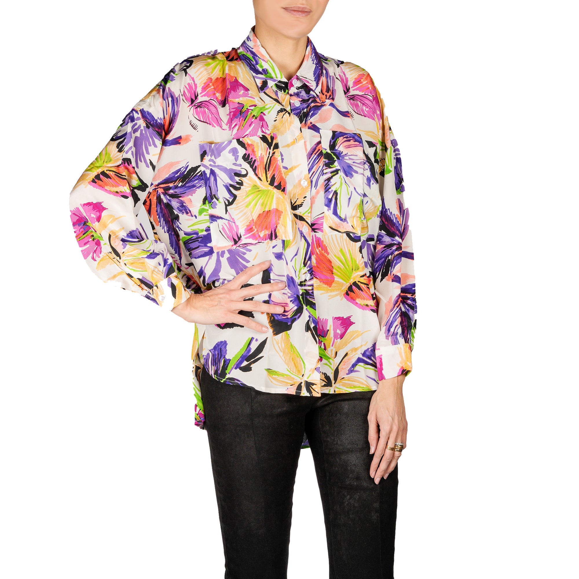 Purple Silk Shirt - Shop Now