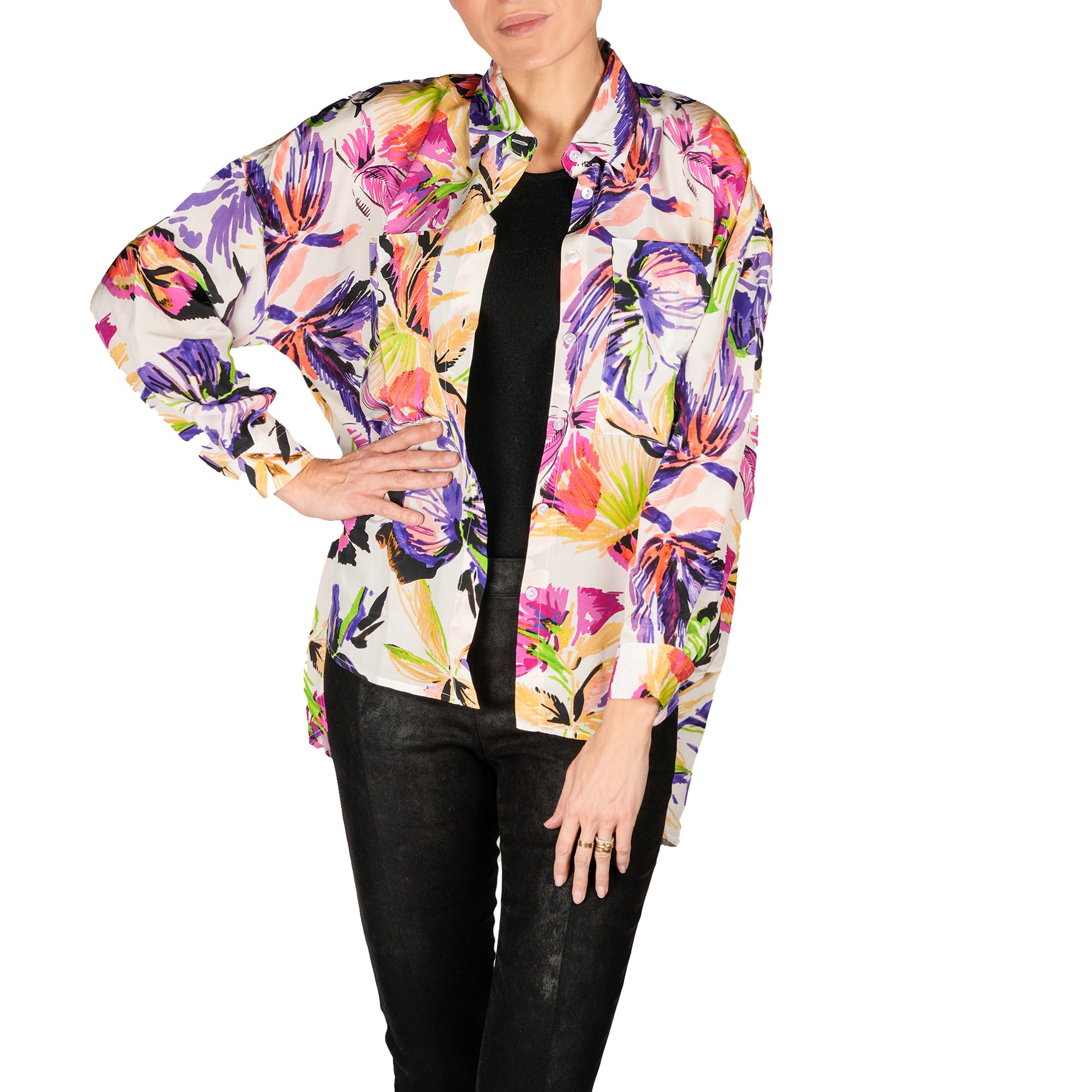 Purple Silk Shirt - Shop Now