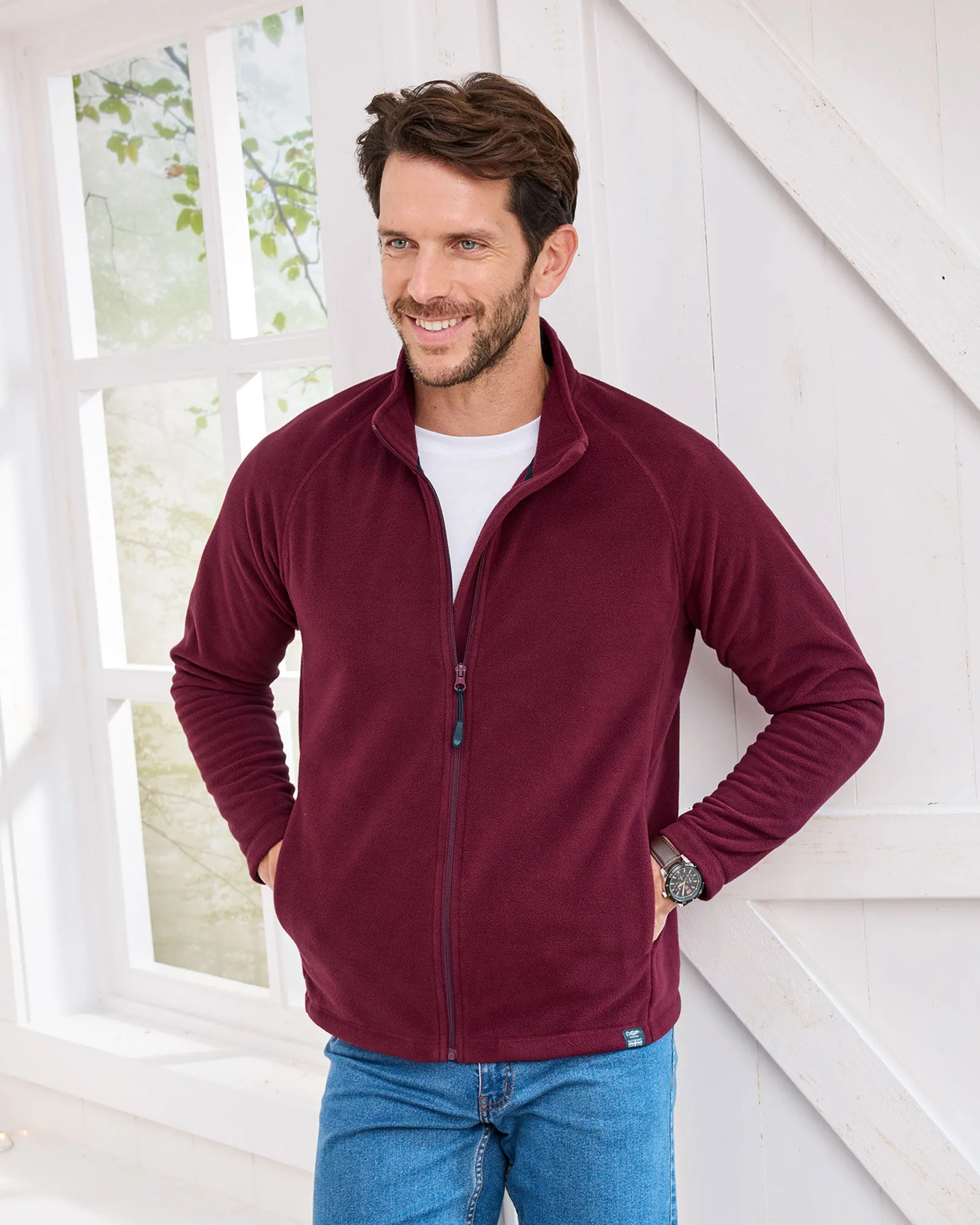 Eco-Friendly Microfleece Jacket made from Recycled Materials.