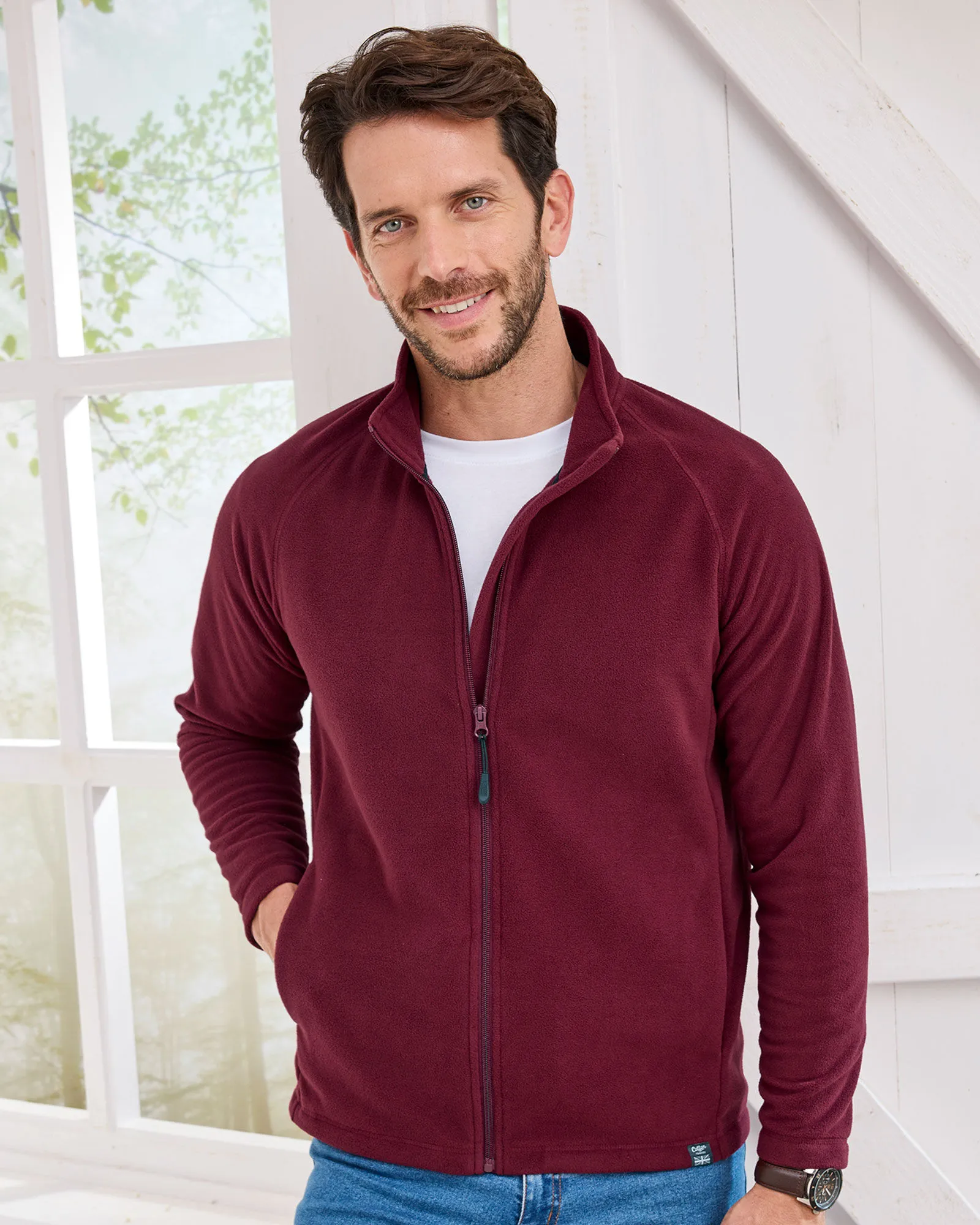 Eco-Friendly Microfleece Jacket made from Recycled Materials.