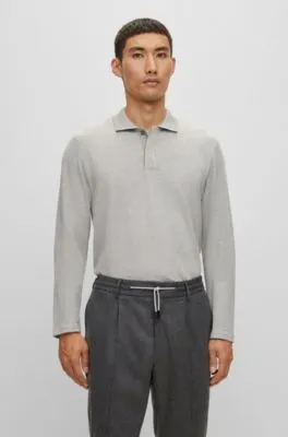 Regular Fit Polo Shirt in Cotton and Cashmere