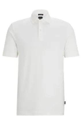 Regular Fit Cotton and Linen Polo Shirt