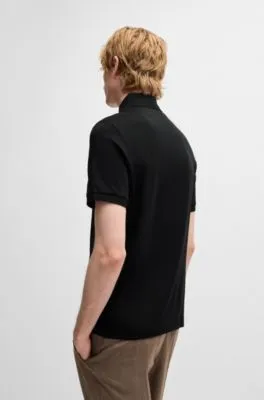 Regular-fit Polo Shirt in Mercerized Italian Cotton