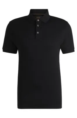 Regular-fit Polo Shirt in Mercerized Italian Cotton