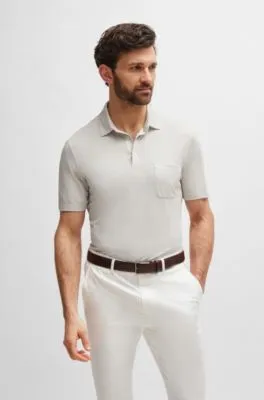 Silk and Cotton Regular-Fit Polo Shirt