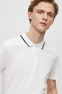 Regular-fit Polo Shirt with Monogram Jacquard