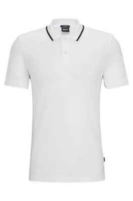 Regular-fit Polo Shirt with Monogram Jacquard