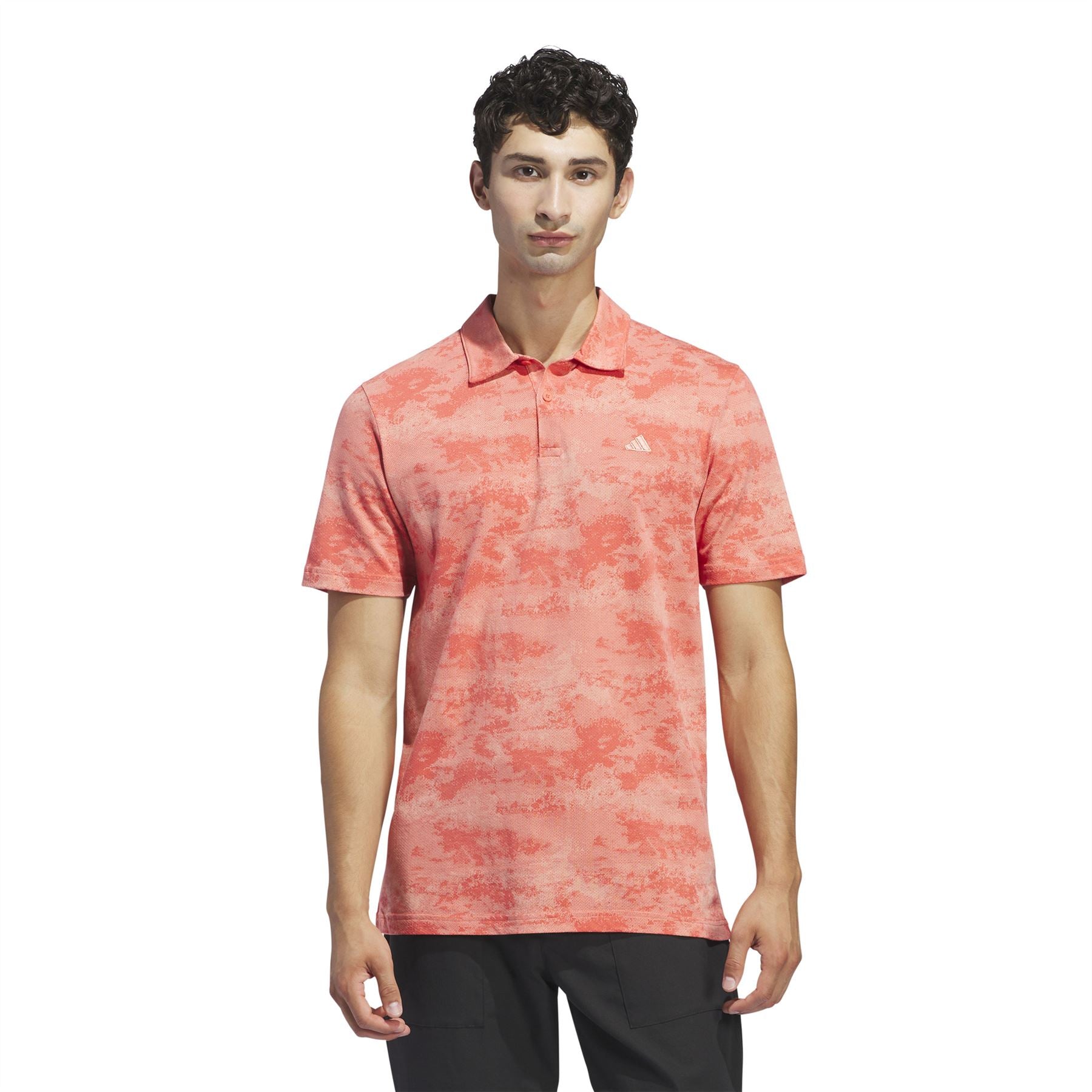 Regular Fit Scarlet Printed Mesh Polo Preloved - SS24