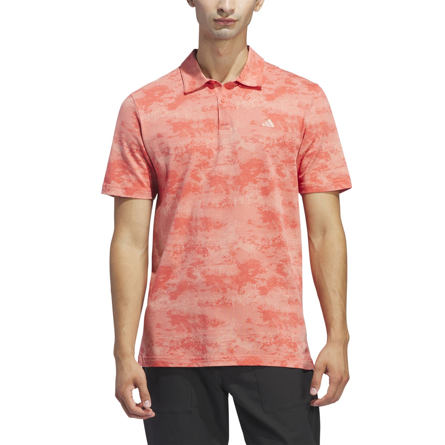 Regular Fit Scarlet Printed Mesh Polo Preloved - SS24