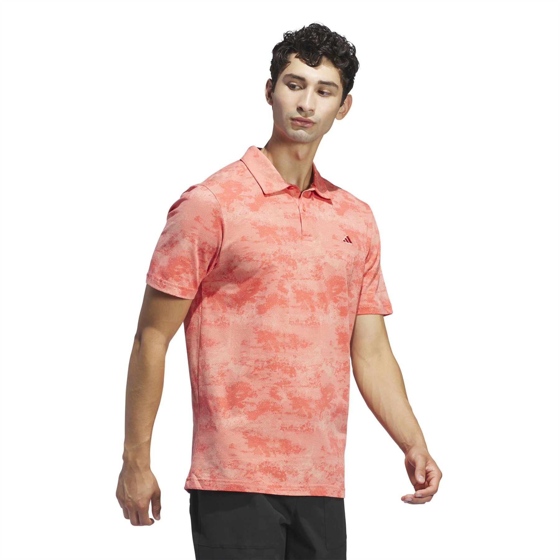 Regular Fit Scarlet Printed Mesh Polo Preloved - SS24