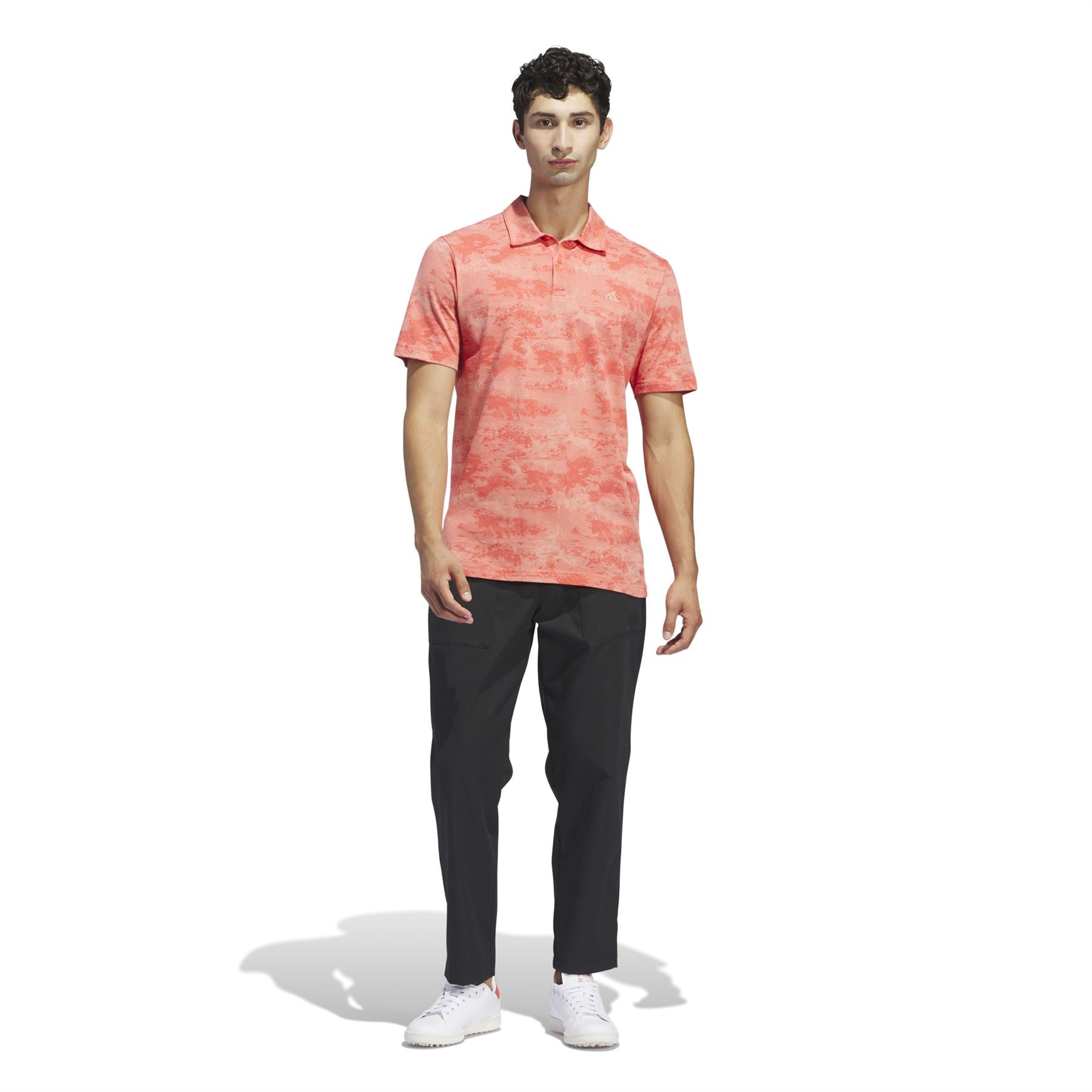 Regular Fit Scarlet Printed Mesh Polo Preloved - SS24