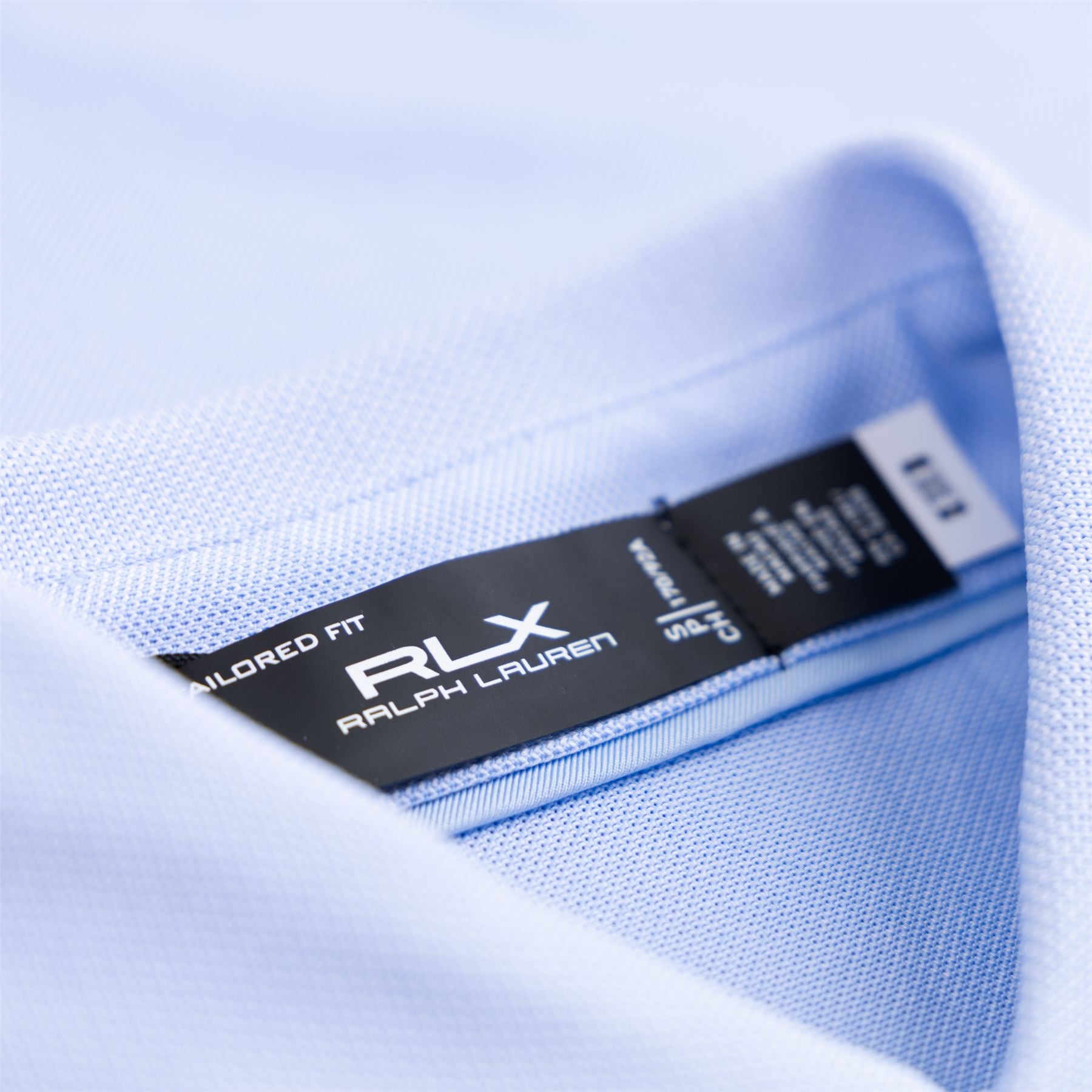 RLX Tailored Fit Recycled Polyester Stretch Polo - Office Blue