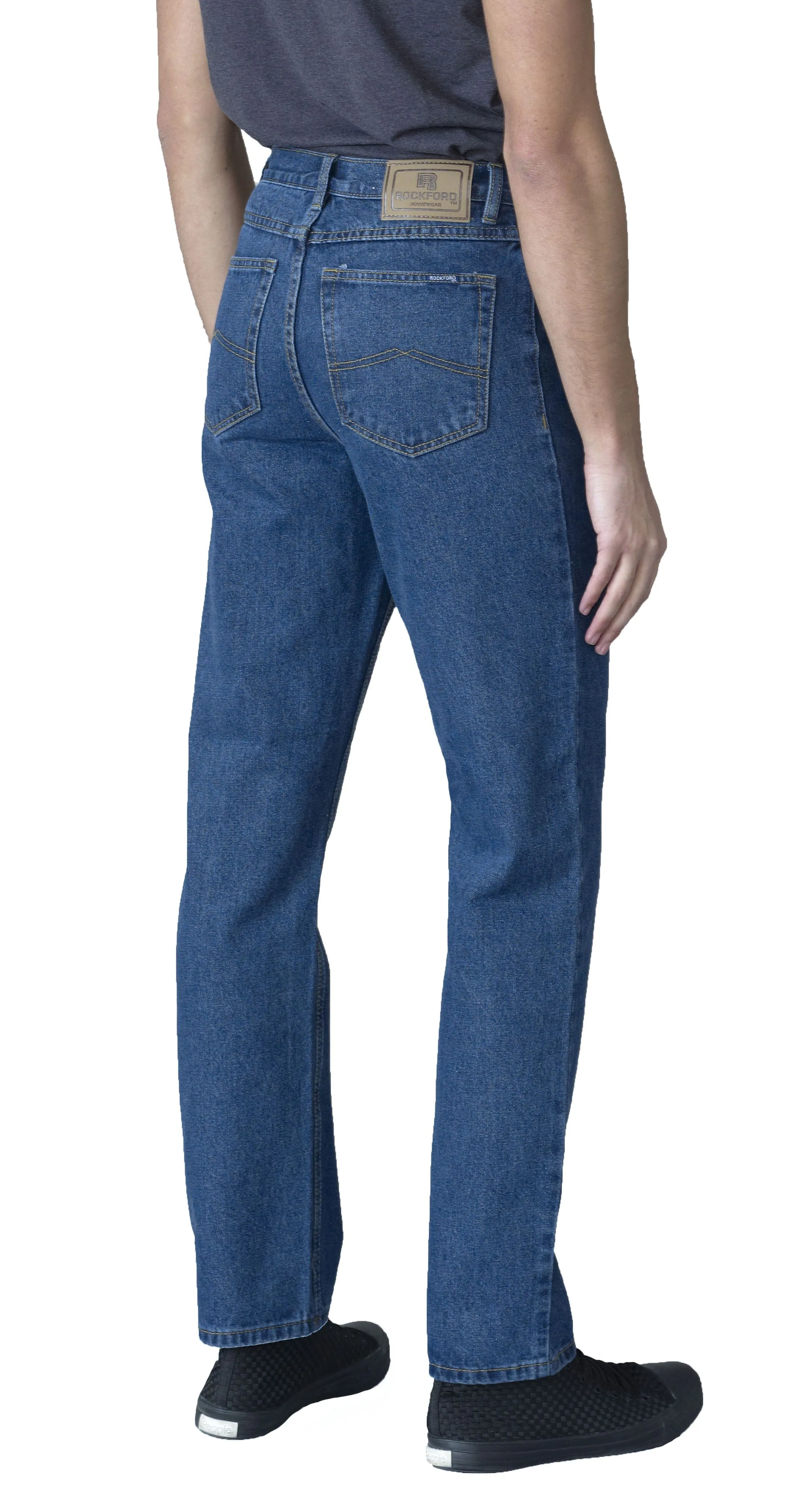 Blue Stonewash Rockford Long Leg Denim Jeans