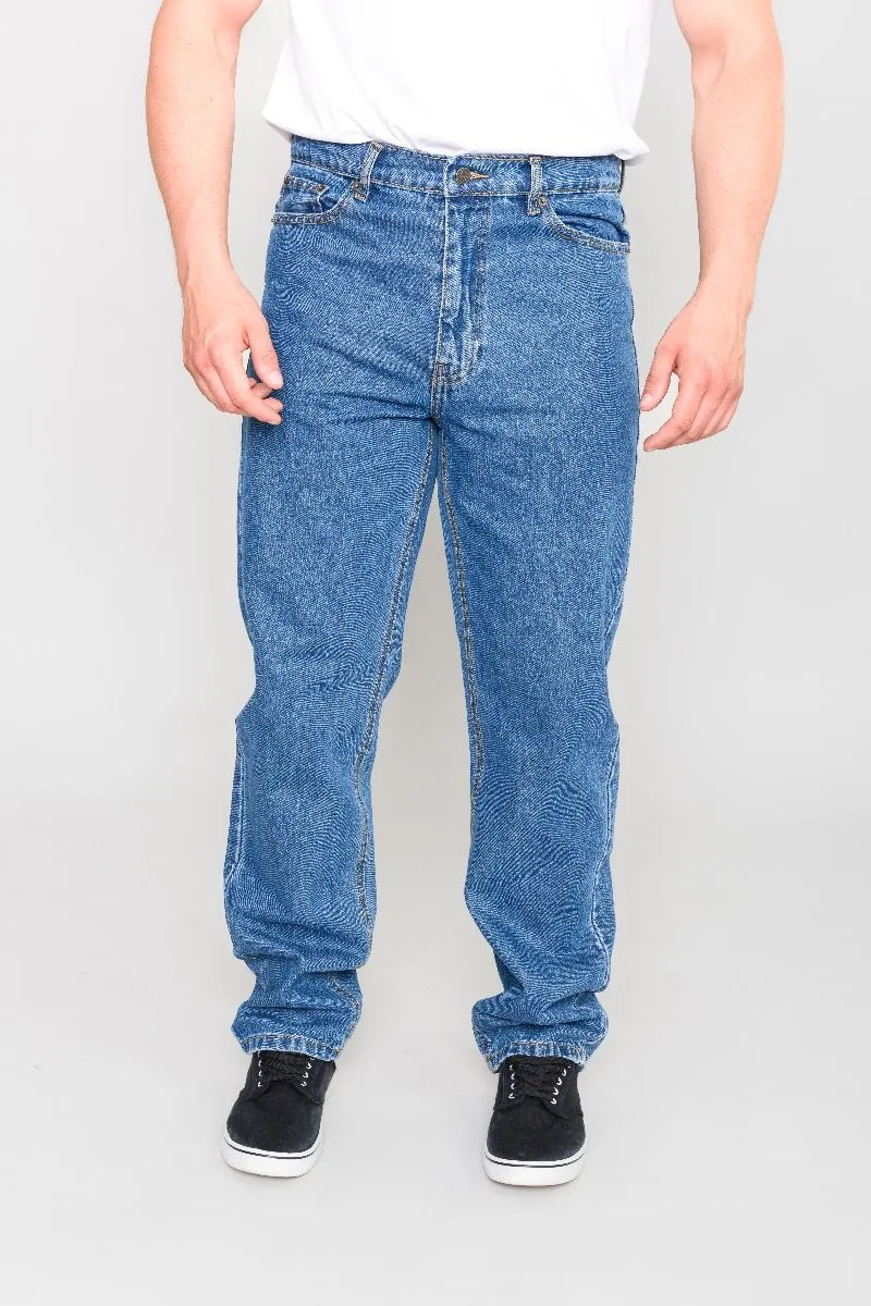 Blue Stonewash Rockford Long Leg Denim Jeans