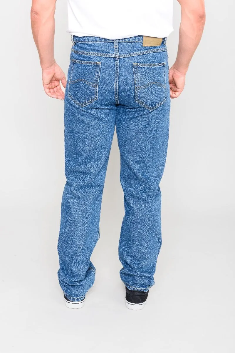 Blue Stonewash Rockford Long Leg Denim Jeans