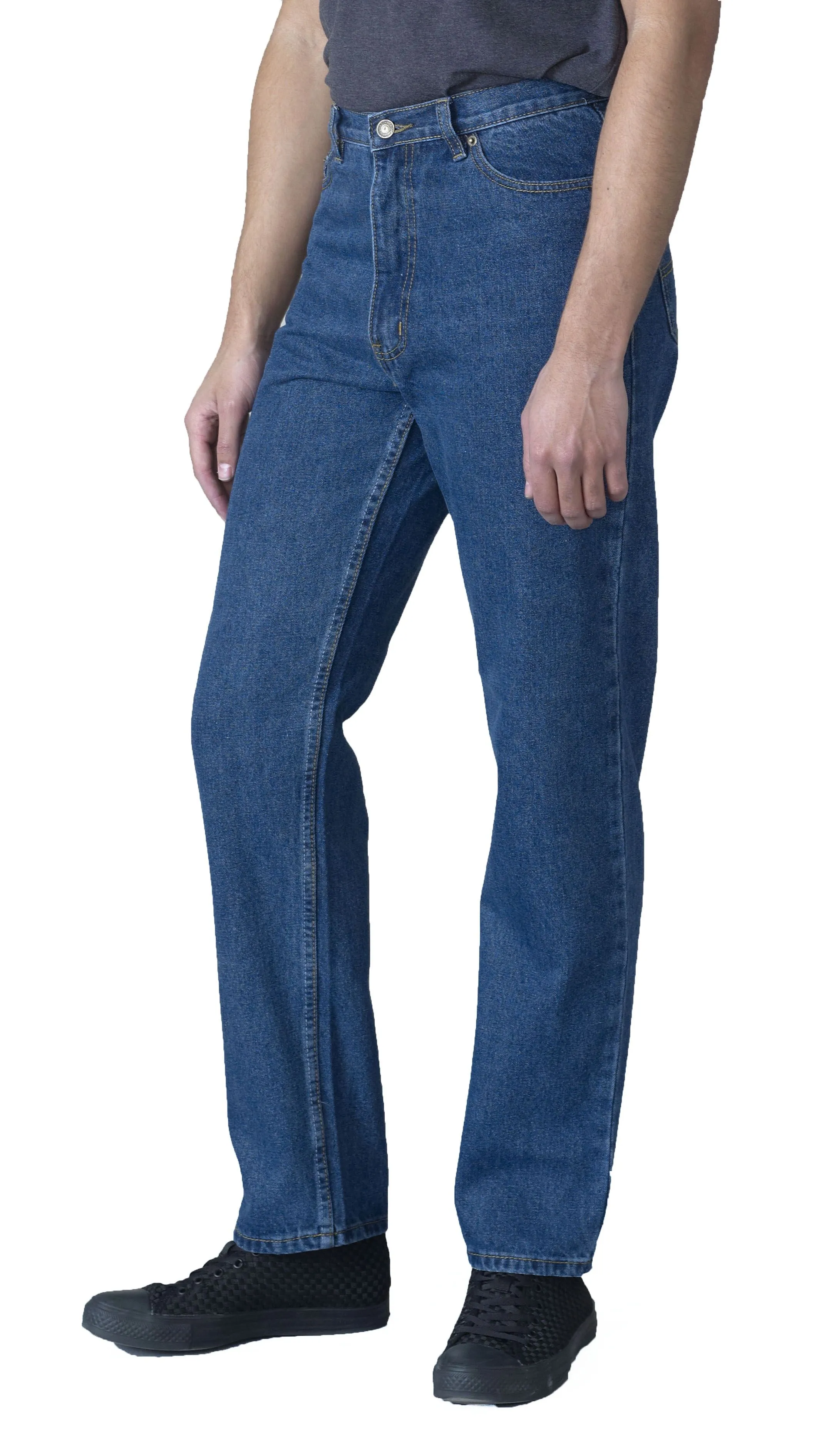 Blue Stonewash Rockford Long Leg Denim Jeans