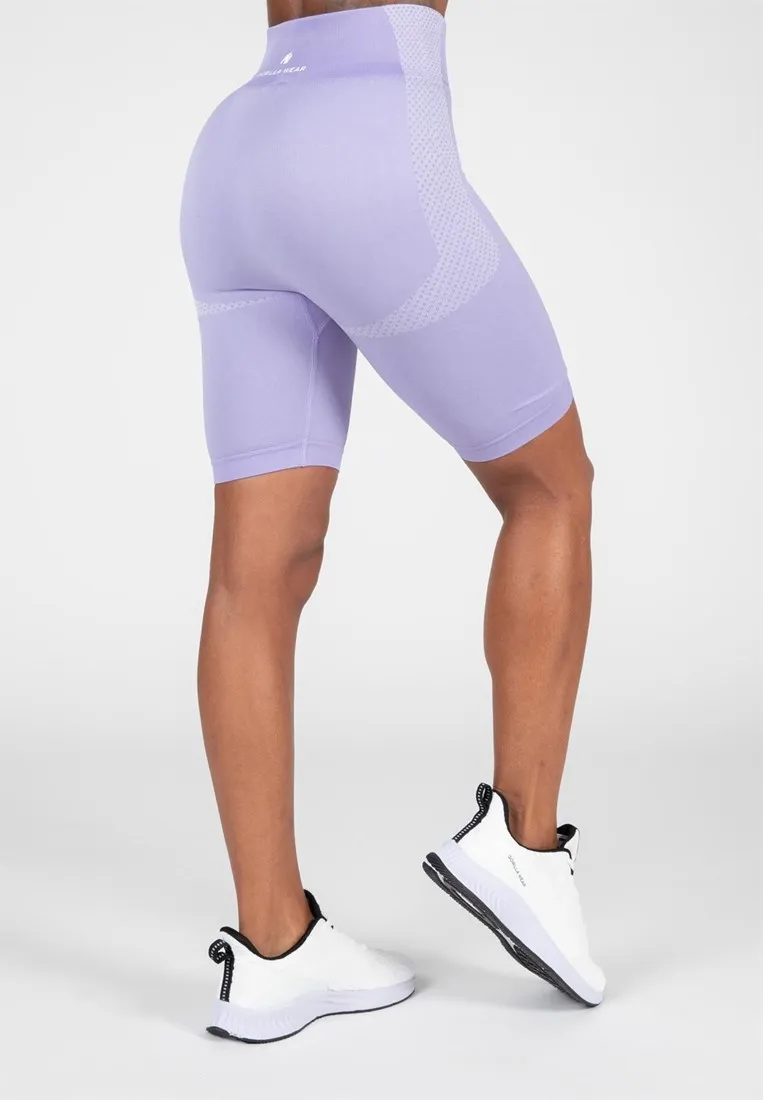 Lilac Seamless Cycling Shorts by Selah - L/XL Gorilla Wear