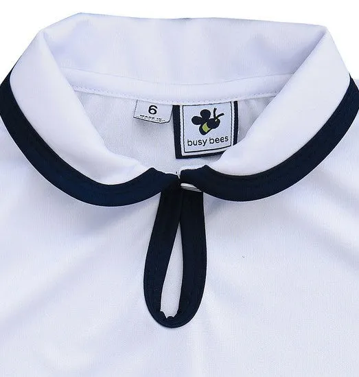 Serena Sleeveless Polo White Dri-Fit