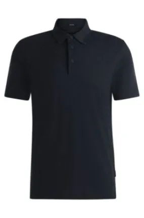 Slim Fit Polo Shirt with Striped Collar