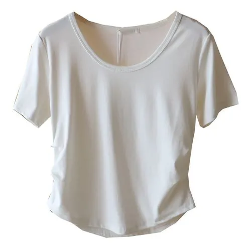 Solid Color Women's Short Sleeve T-Shirts Casual