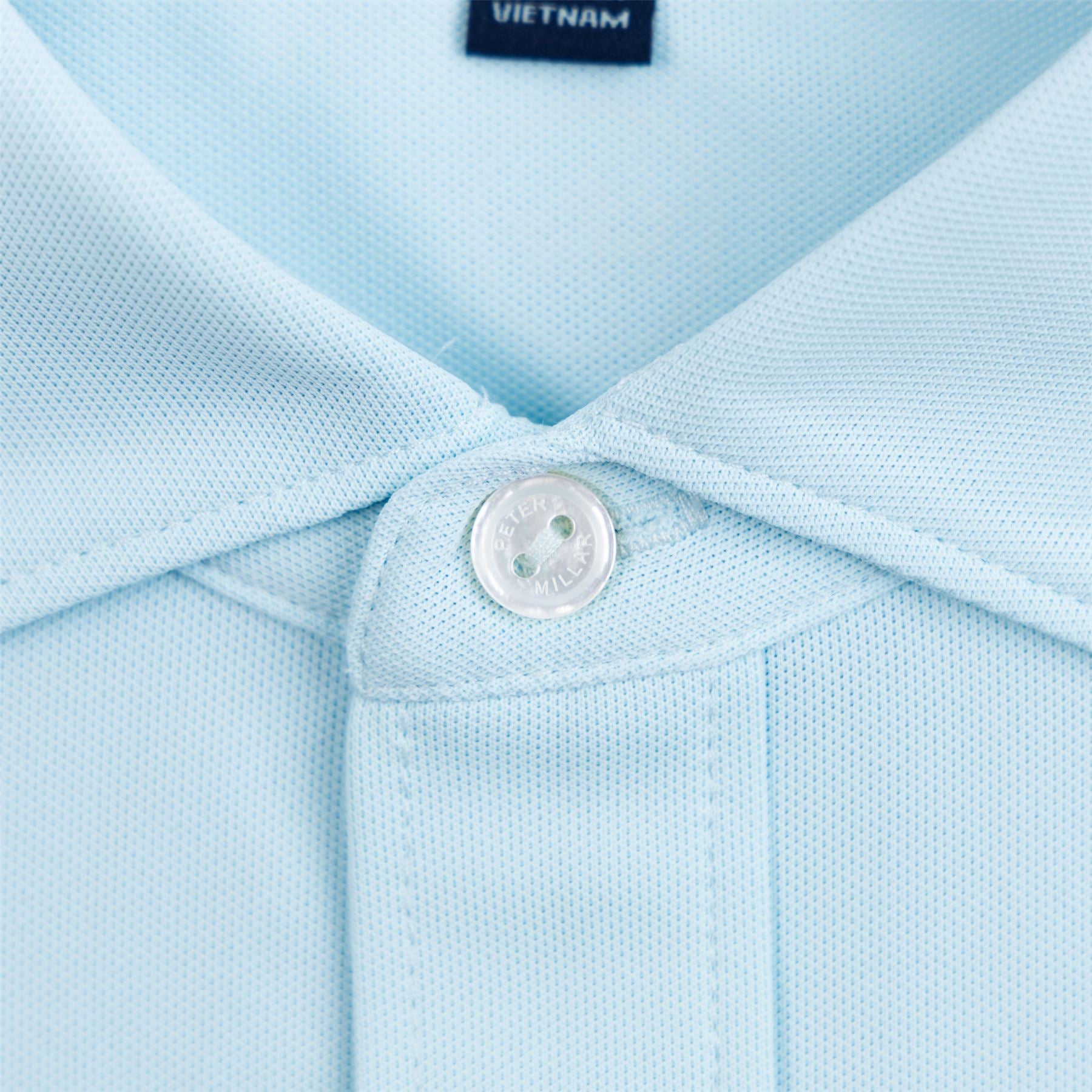 Soul Tailored Fit Performance Polo Aqua Blue