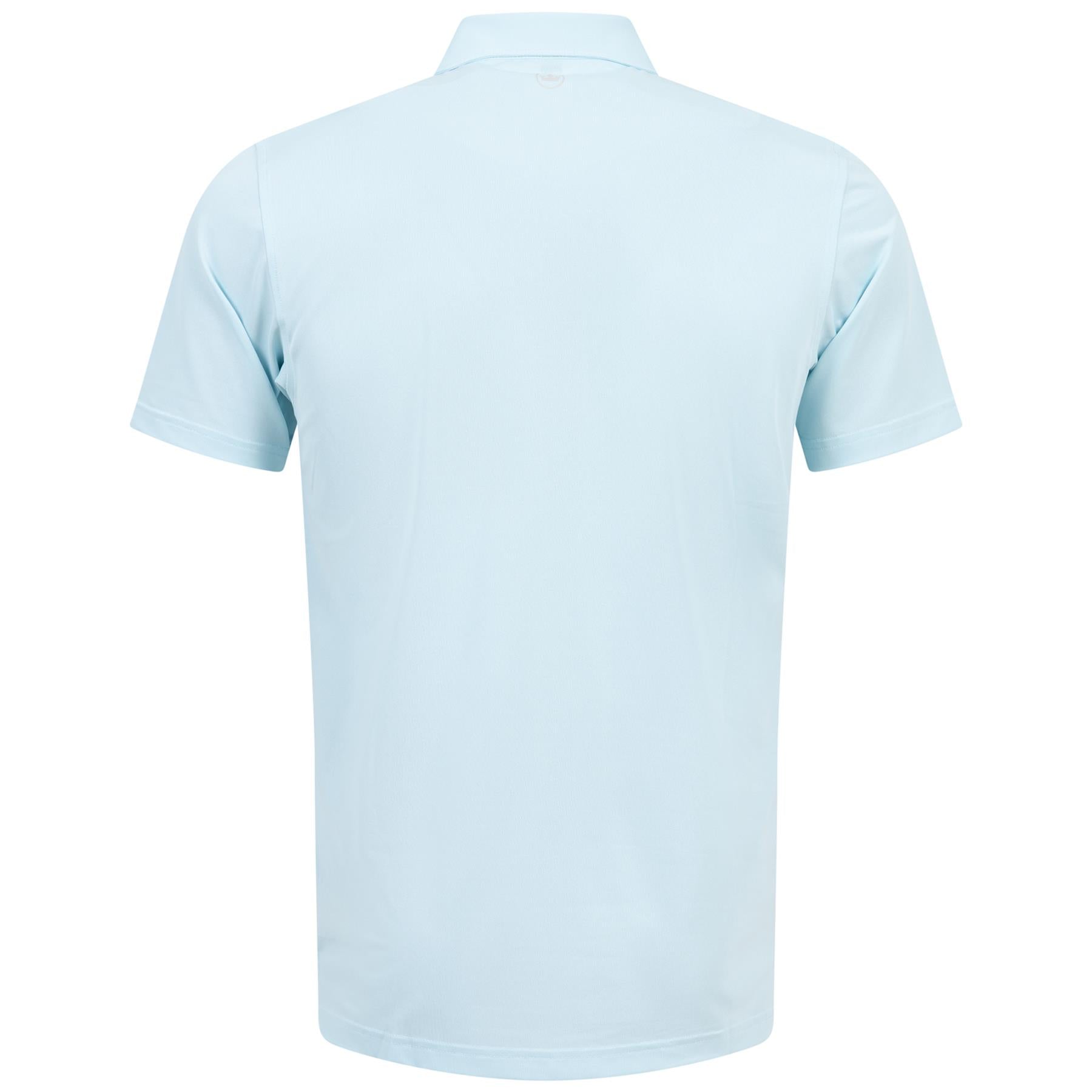 Soul Tailored Fit Performance Polo Aqua Blue