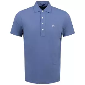 Soul Tailored Fit Polo Blue Pearl Performance Mesh - SS24