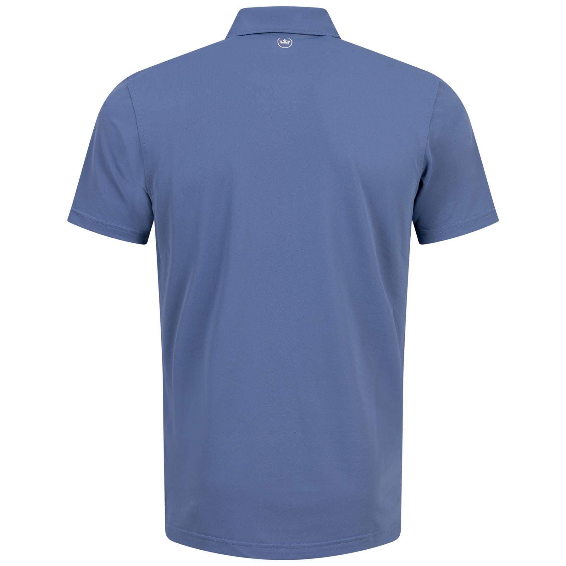 Soul Tailored Fit Polo Blue Pearl Performance Mesh - SS24