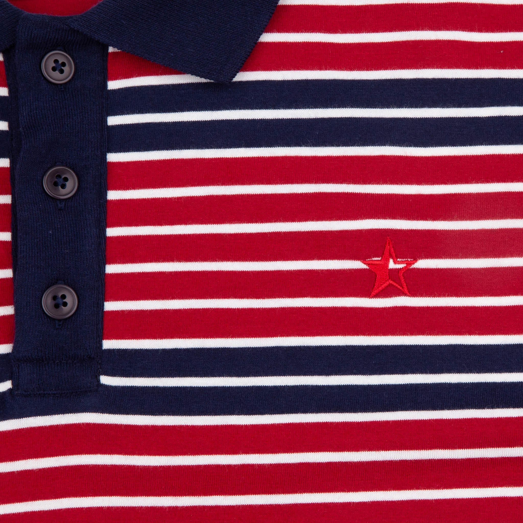 Sounder Golf Monterey LS Polo - Deep Red/Deep Navy | Shop Now