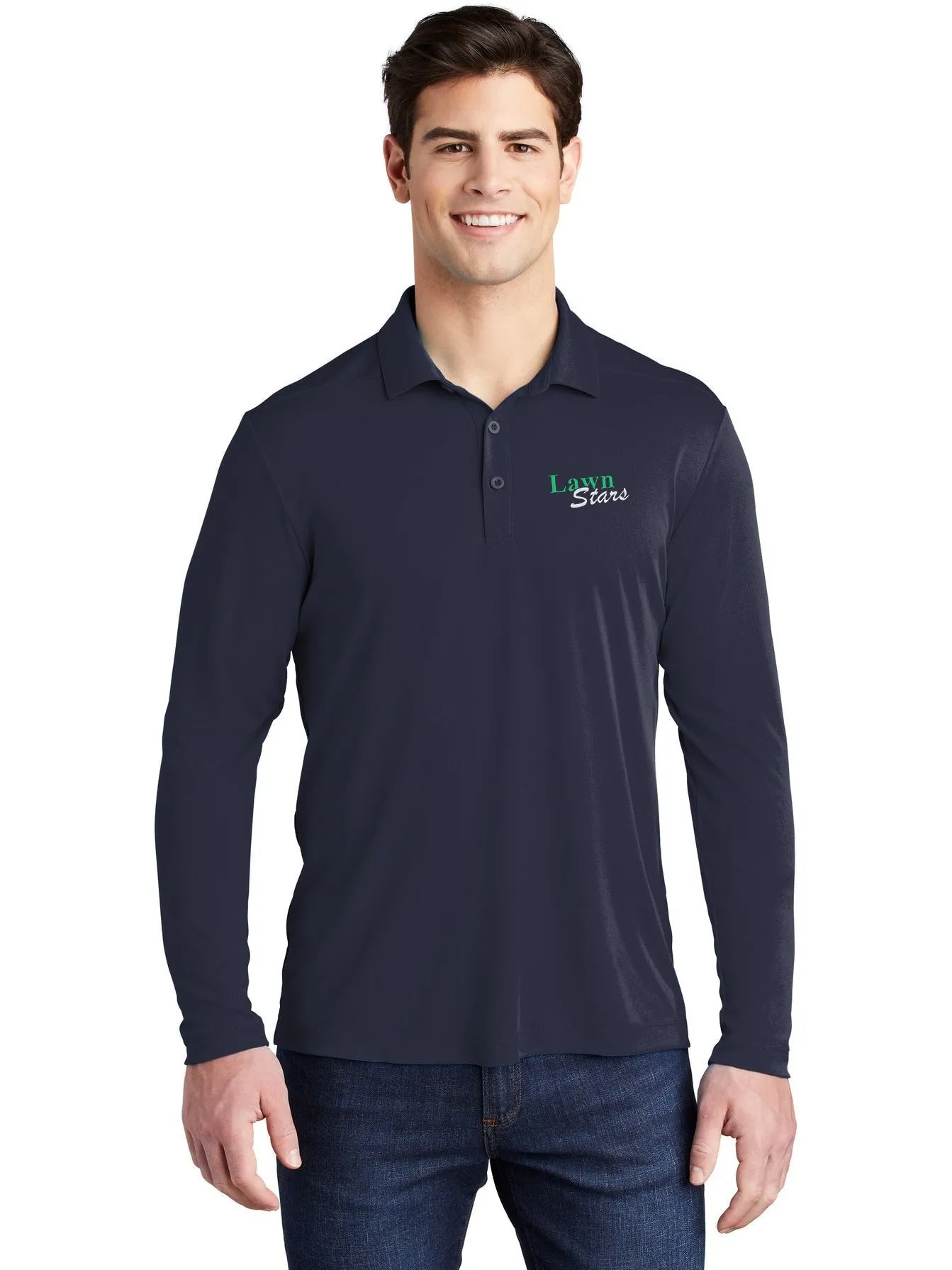 Sport-Tek Posi-UV Pro Polo with Long Sleeves