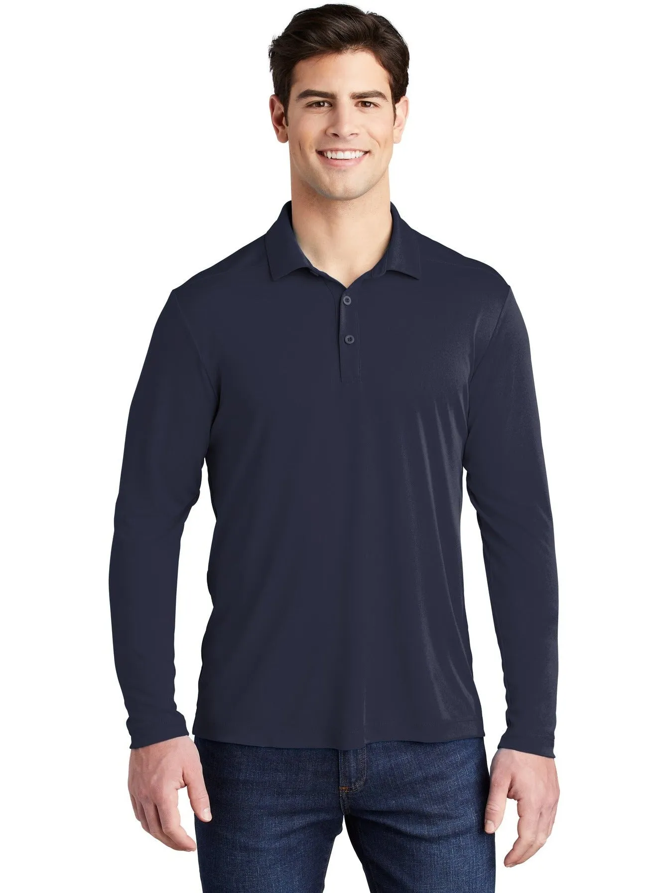 Sport-Tek Posi-UV Pro Polo with Long Sleeves