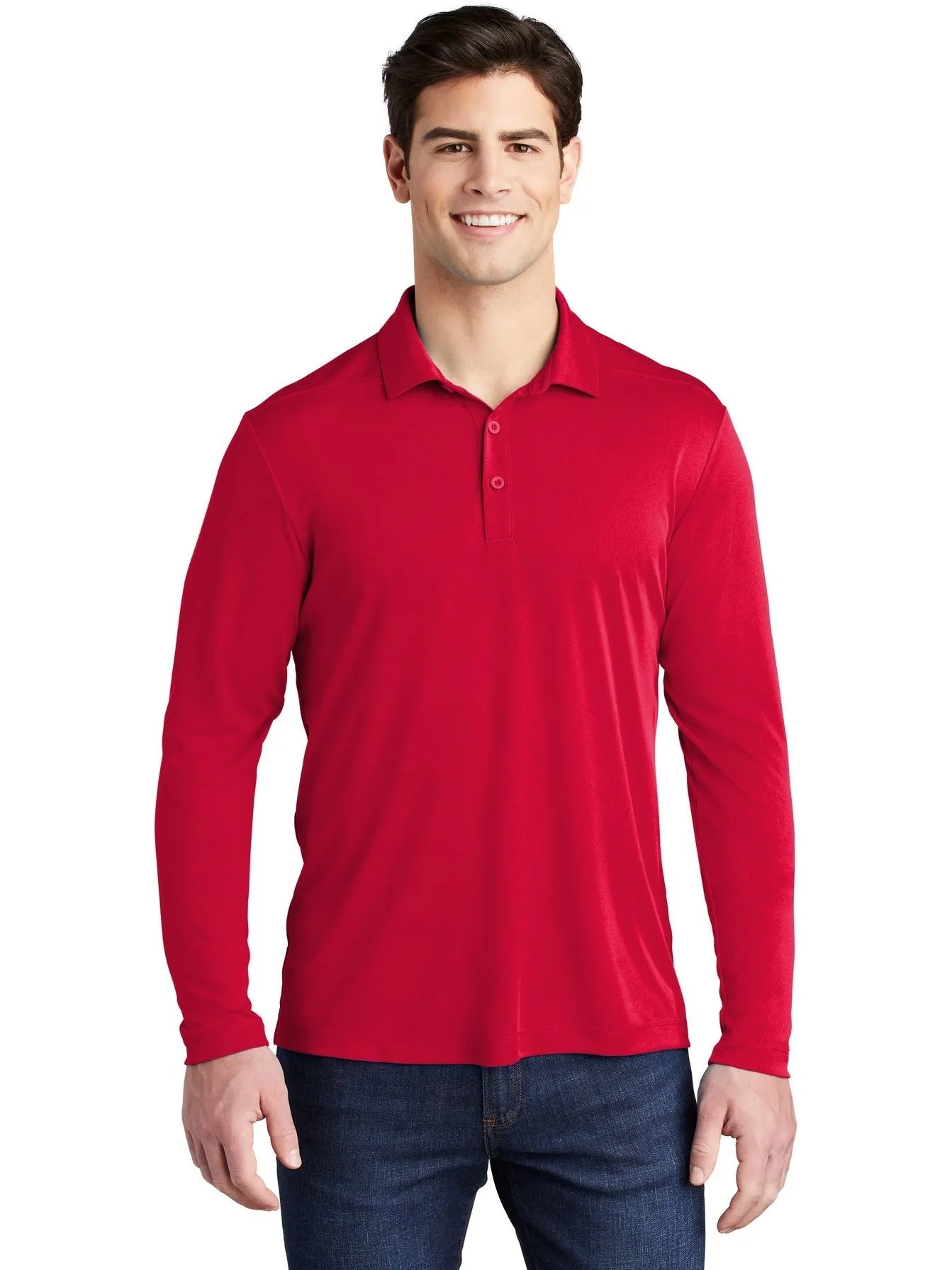 Sport-Tek Posi-UV Pro Polo with Long Sleeves