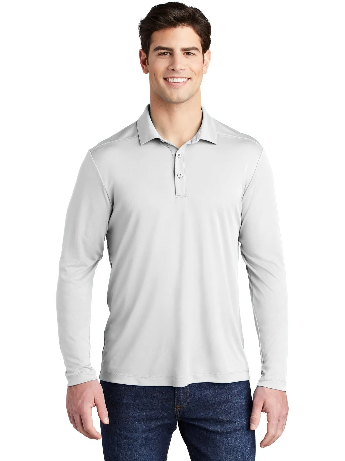 Sport-Tek Posi-UV Pro Polo with Long Sleeves